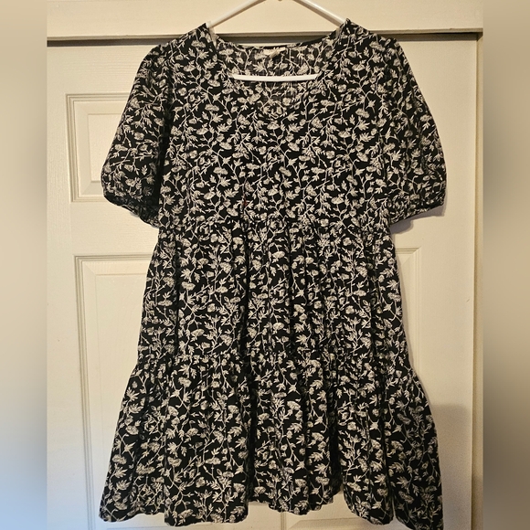 a.n.a Floral Tiered Mini Dress - Picture 1 of 6